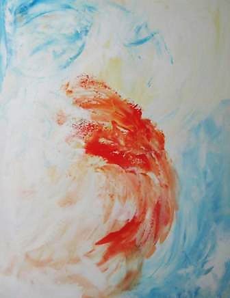 Blau orange farbenes Bild Blau orange farbenes Bild