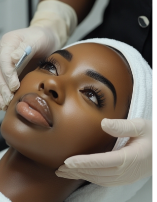 Woman receiving professional non-surgical facial rejuvenation treatment at One8Clinic, Sandton — enhancing skin glow and hydration with expert medical care. Woman receiving professional non-surgical facial rejuvenation treatment at One8Clinic, Sandton — enhancing skin glow and hydration with expert medical care.