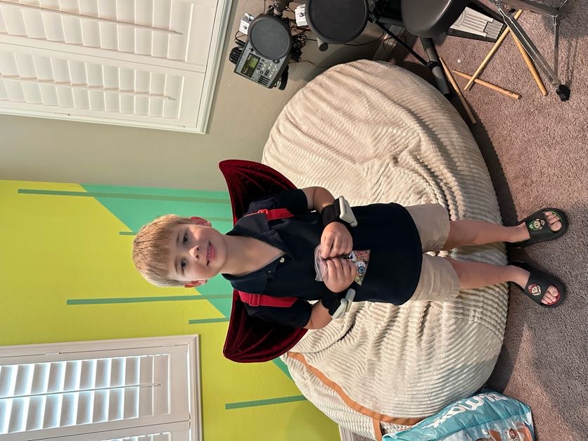 Child dressed in halloween costume Child dressed in halloween costume