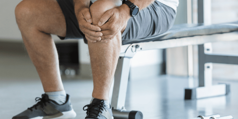 Man with Arthritus Knee Pain