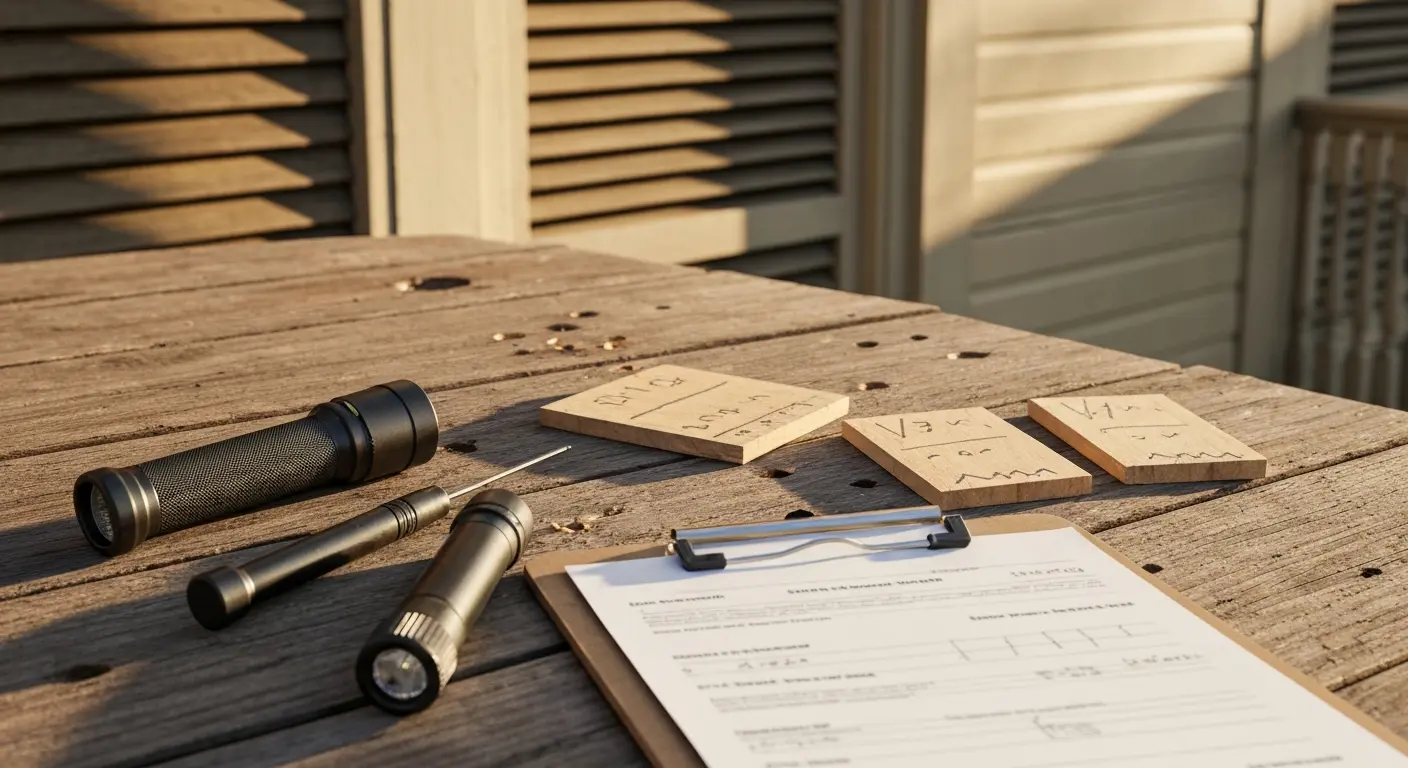 Termite damage inspection