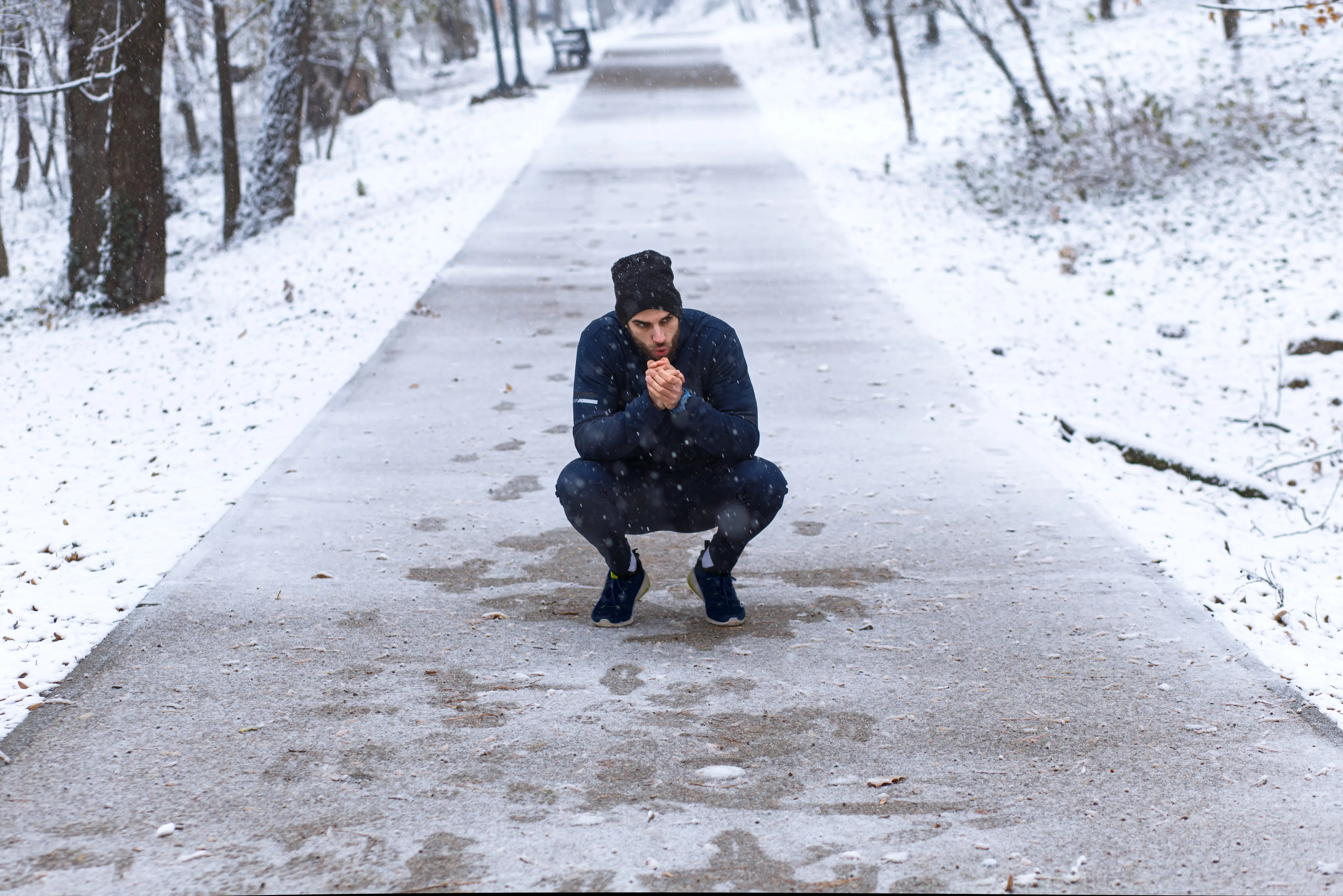 Middle-aged man experiecing joint stiffness