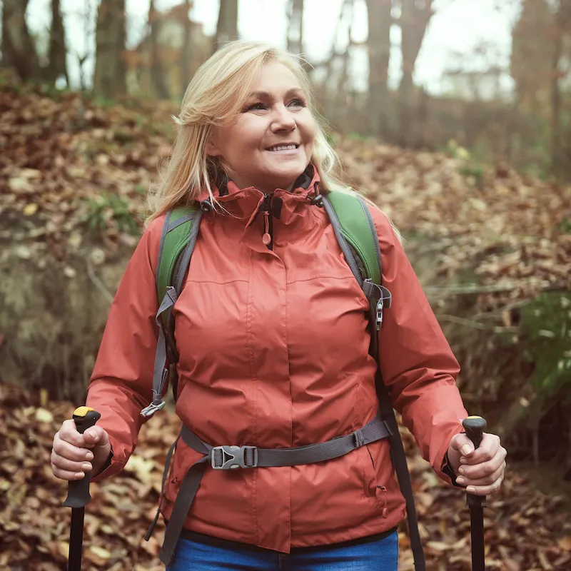 After treatment - patient moving comfortably