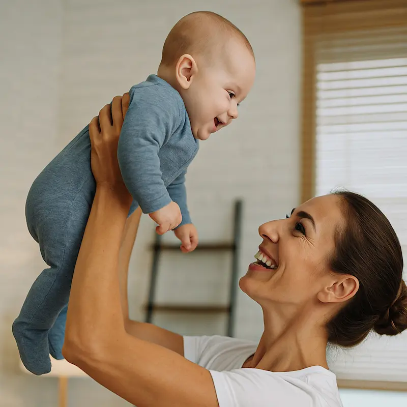 Patient moving shoulder freely after treatment