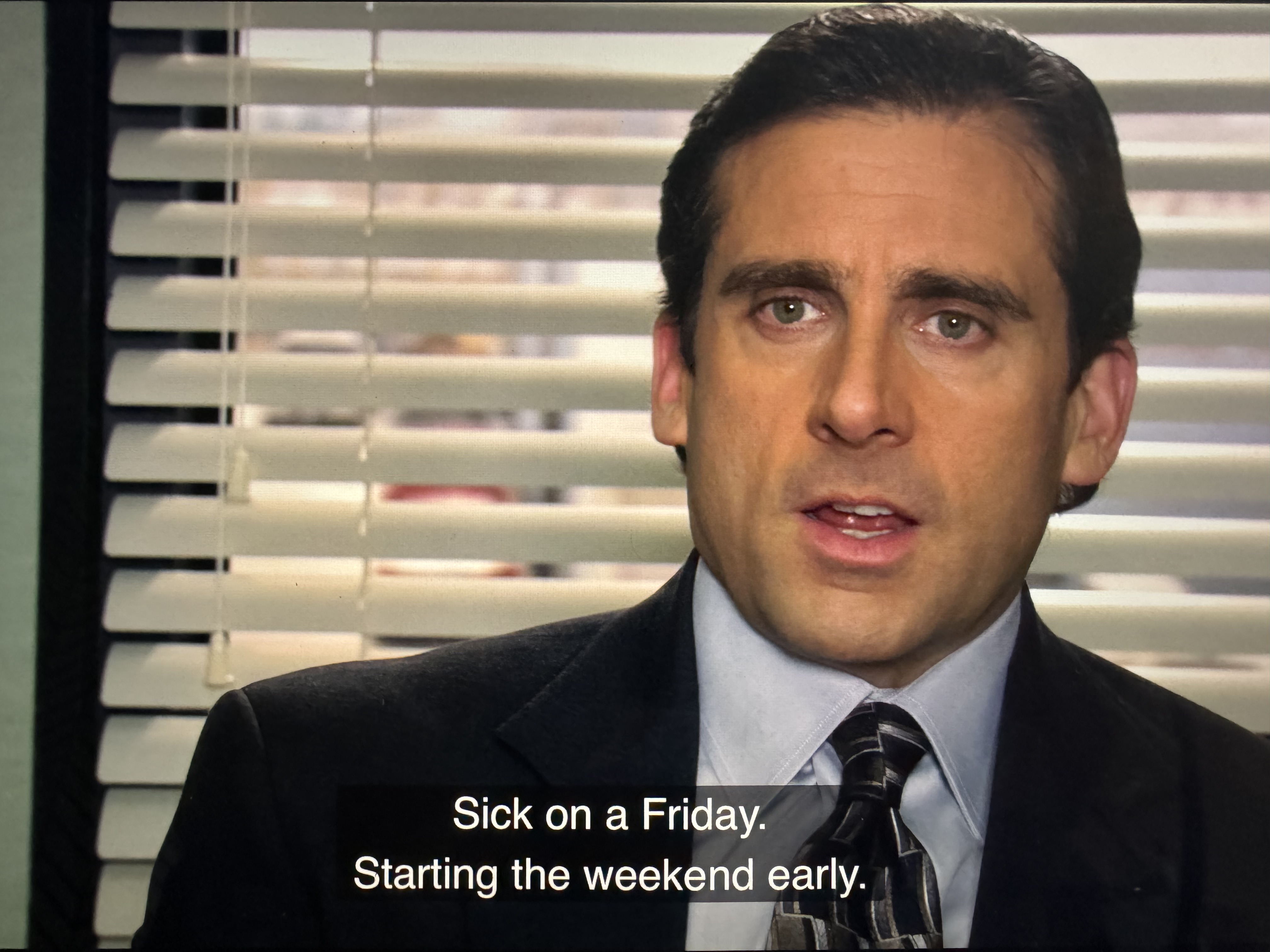 Michael Scott Sick on a Friday