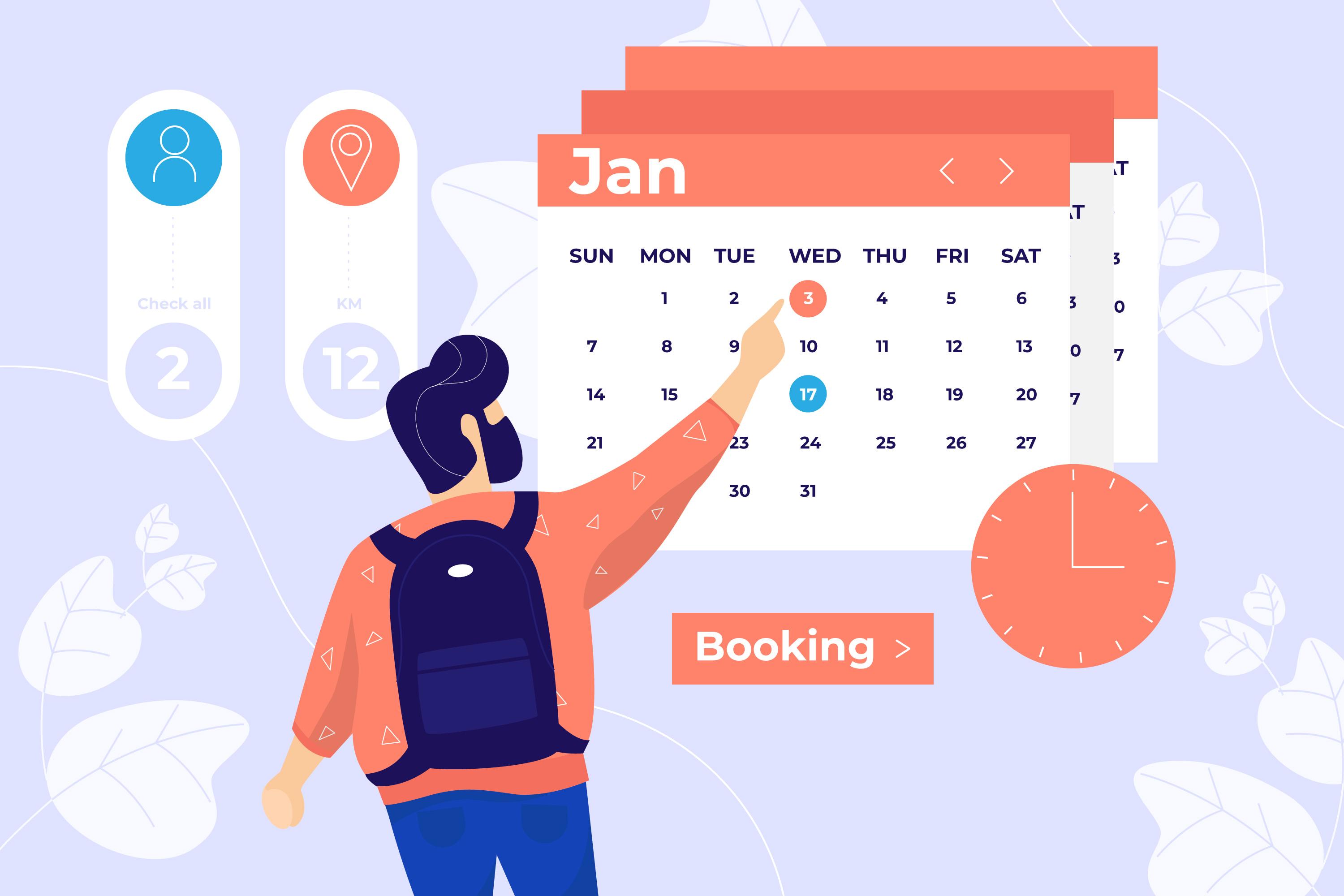 Booking template