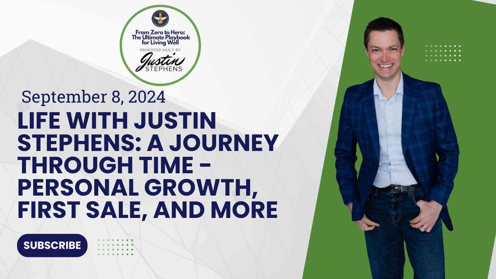 September 8, 2024 - Discovering Tranquility in Life's Challenges - Life with Justin Stephens