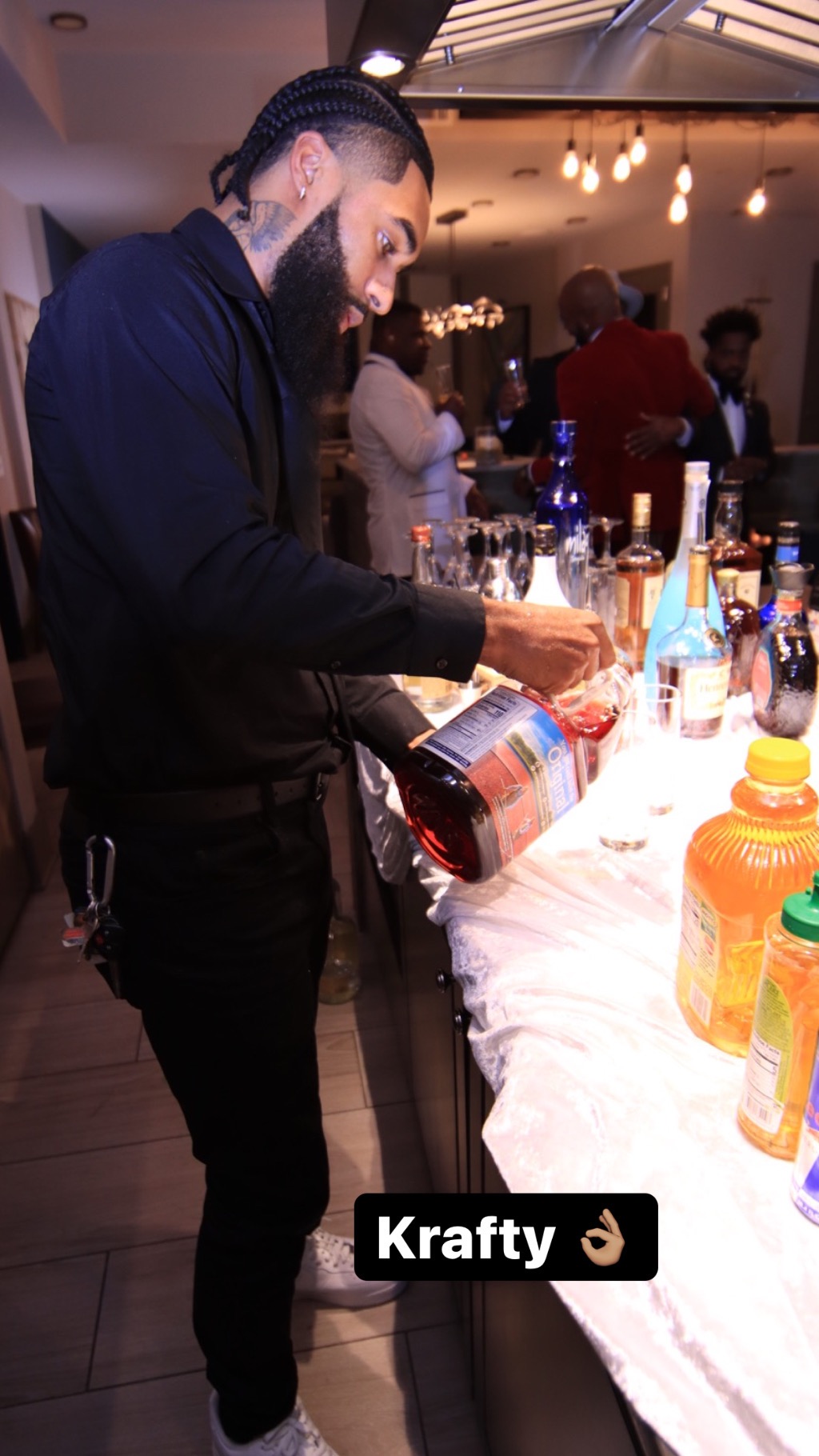 Corporate brand event bar activation with branded setup