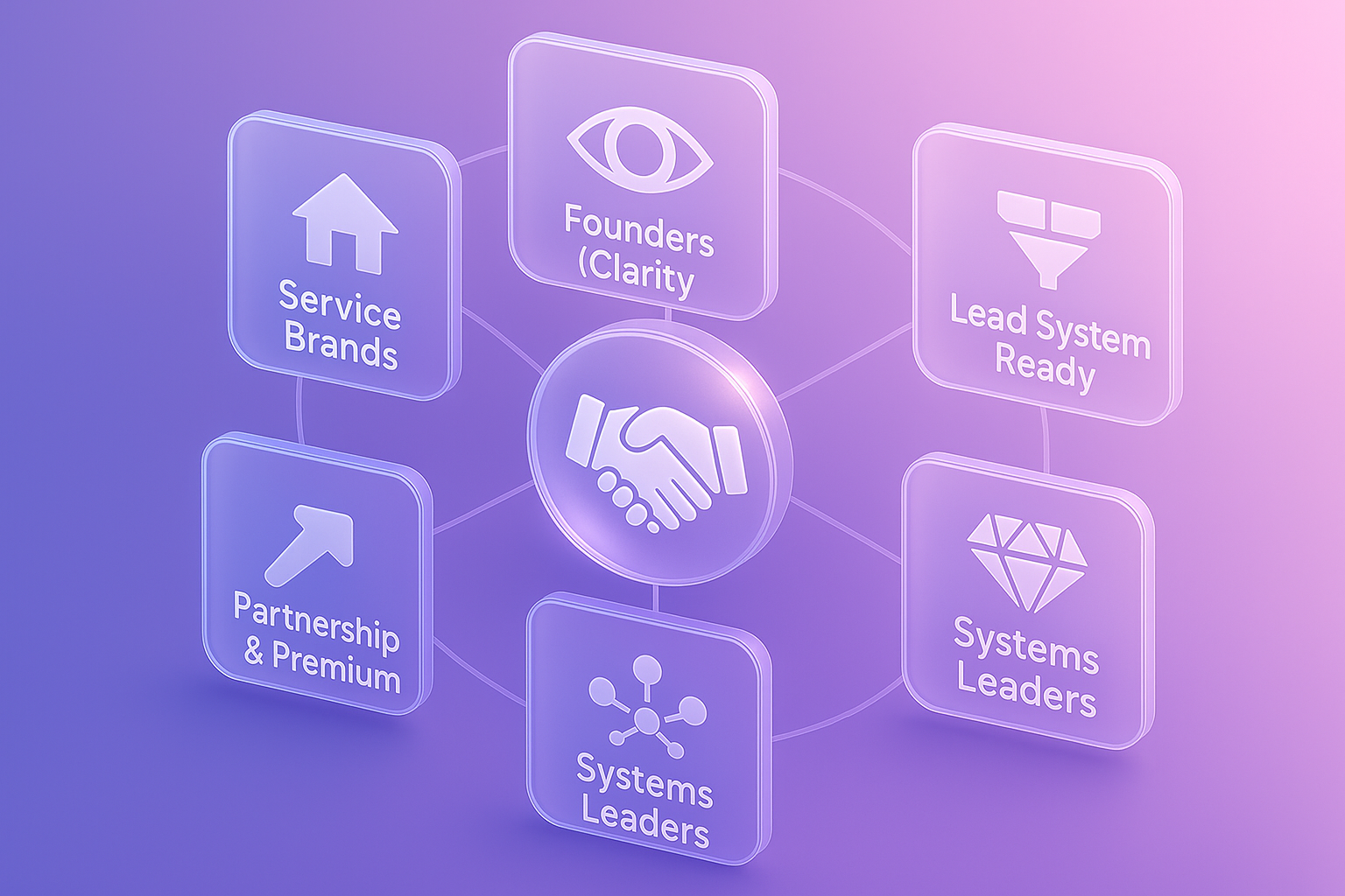 Service-based teams and founders reviewing a joined-up growth system