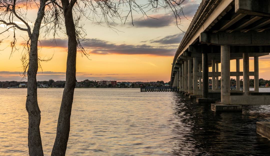 The St Johns River in Palatka, FL The St Johns River in Palatka, FL
