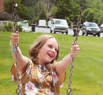 girl on swing girl on swing
