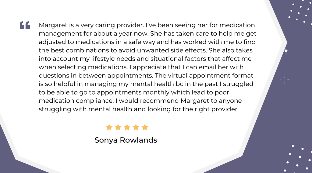 Sonya Rowlands Testimony for MedPsych Integrated medication management