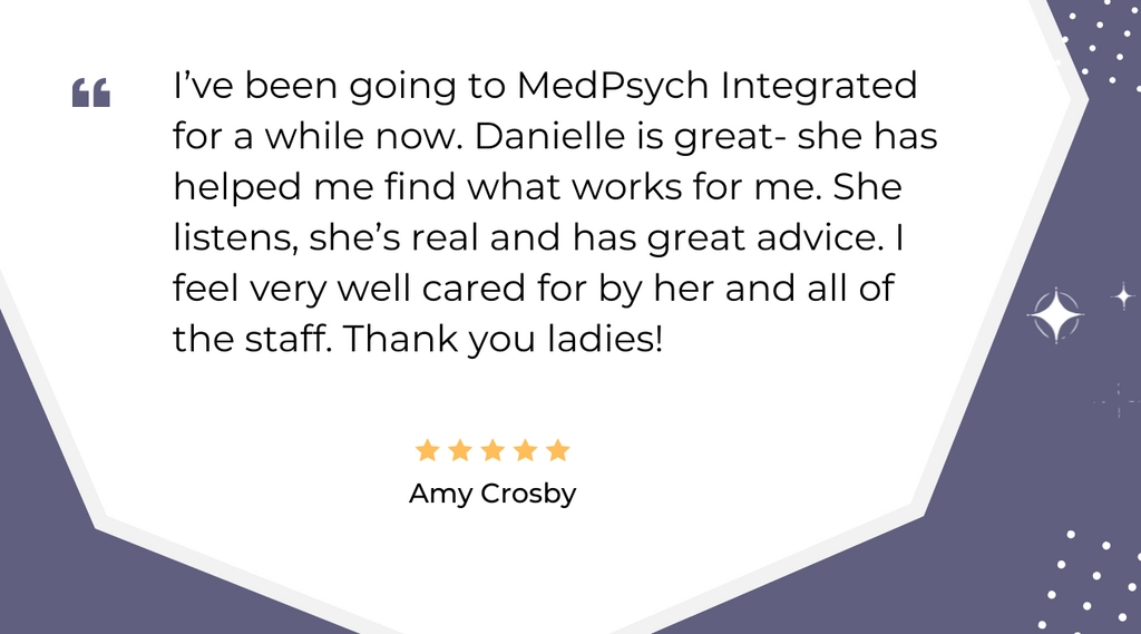 Amy Crosby Testimony with Medpsych Psychotherapy with a Psychiatrist