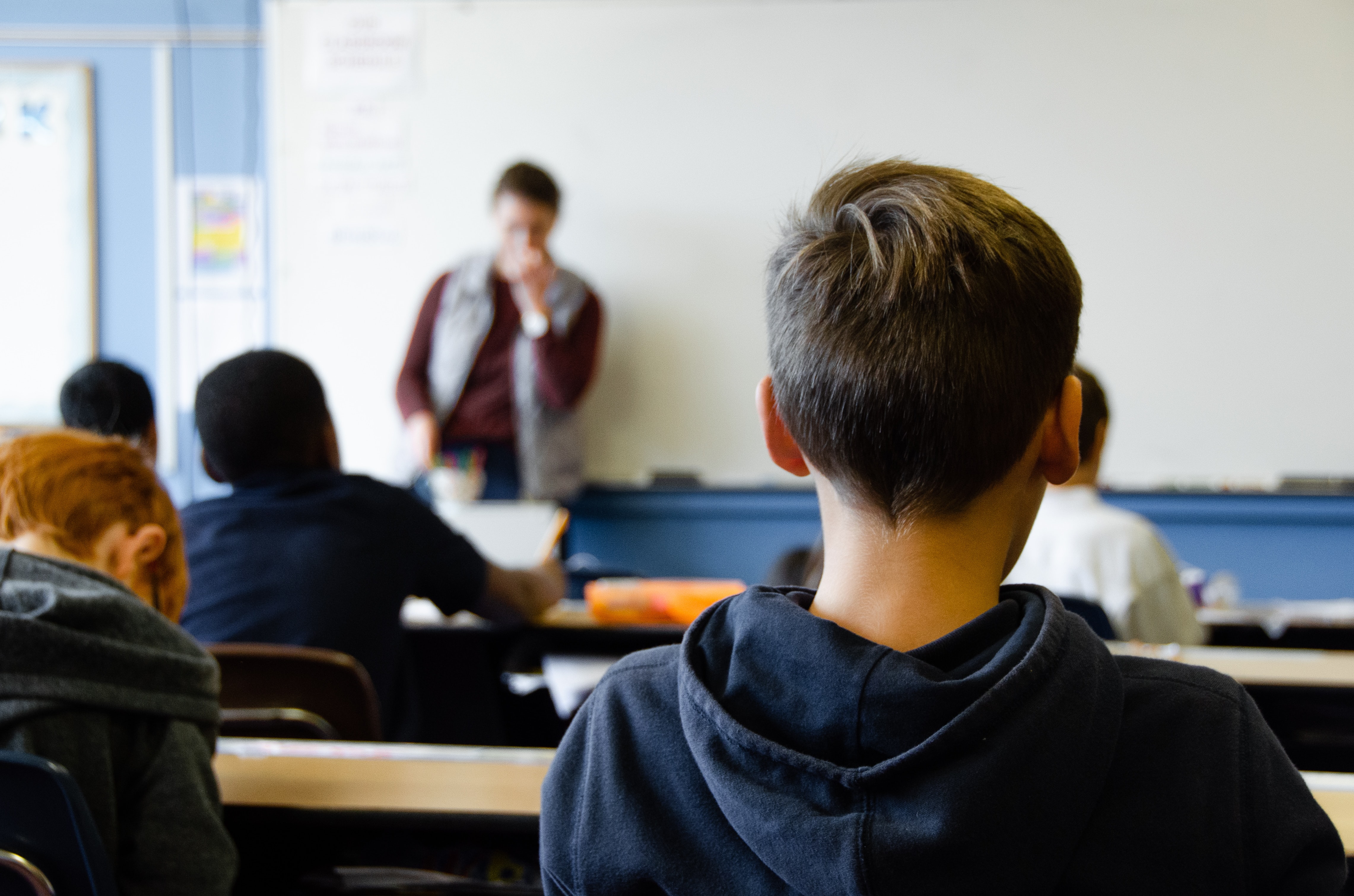 boy in classroom