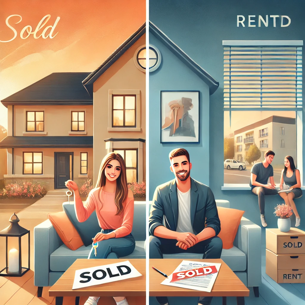 Comparing benefits of buying a home vs renting a property