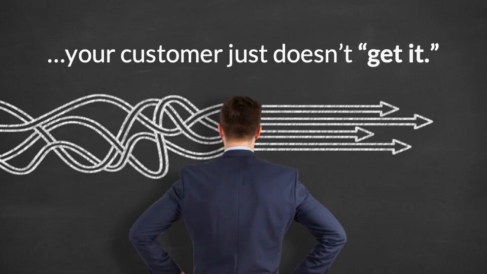 Your Customer Doesn’t get it – a key marketing challenge.