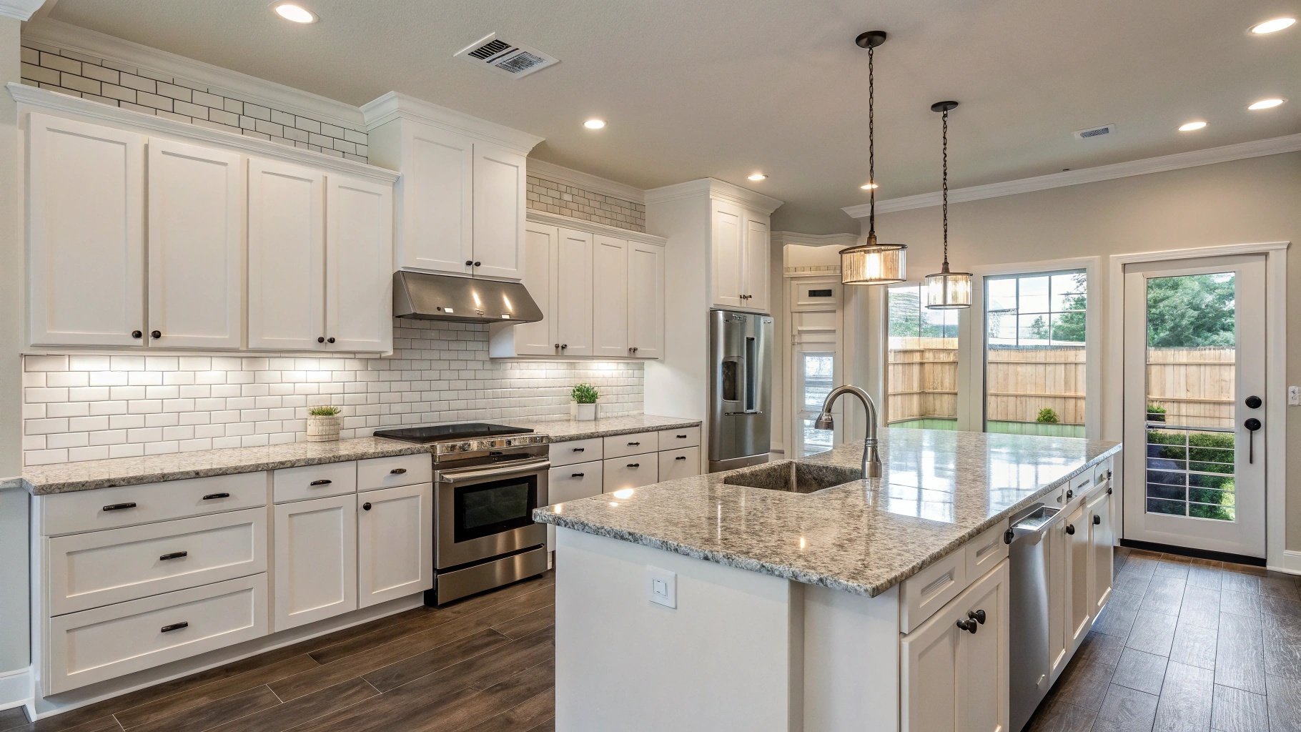 First-time homebuyers meeting with real estate agent in Texas reviewing documents and contracts