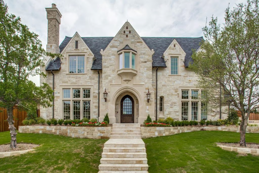 Construction loan approval documents and financial paperwork on desk