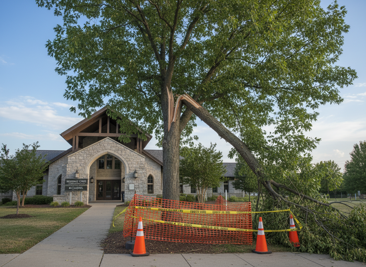 Emergency Tree Removal in Utah: what an urgent hazardous tree situation can look like