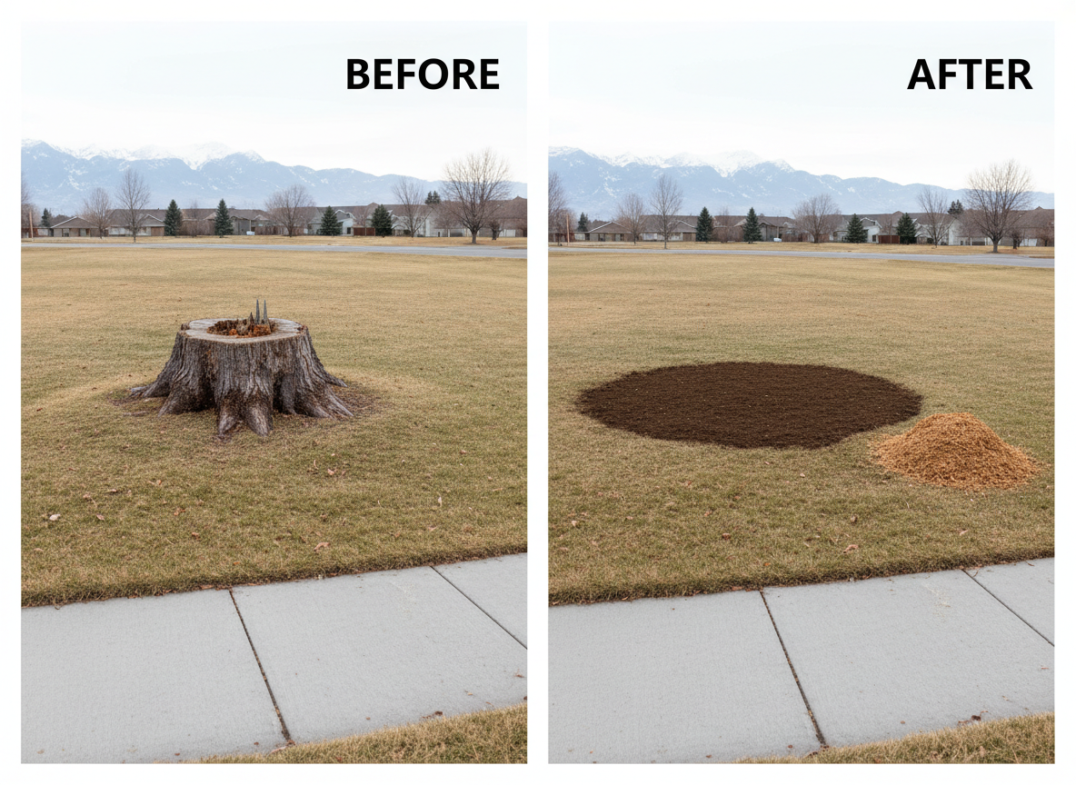 Tree Stump Removal Cost in Utah - Professional Cleanup and Finished Results