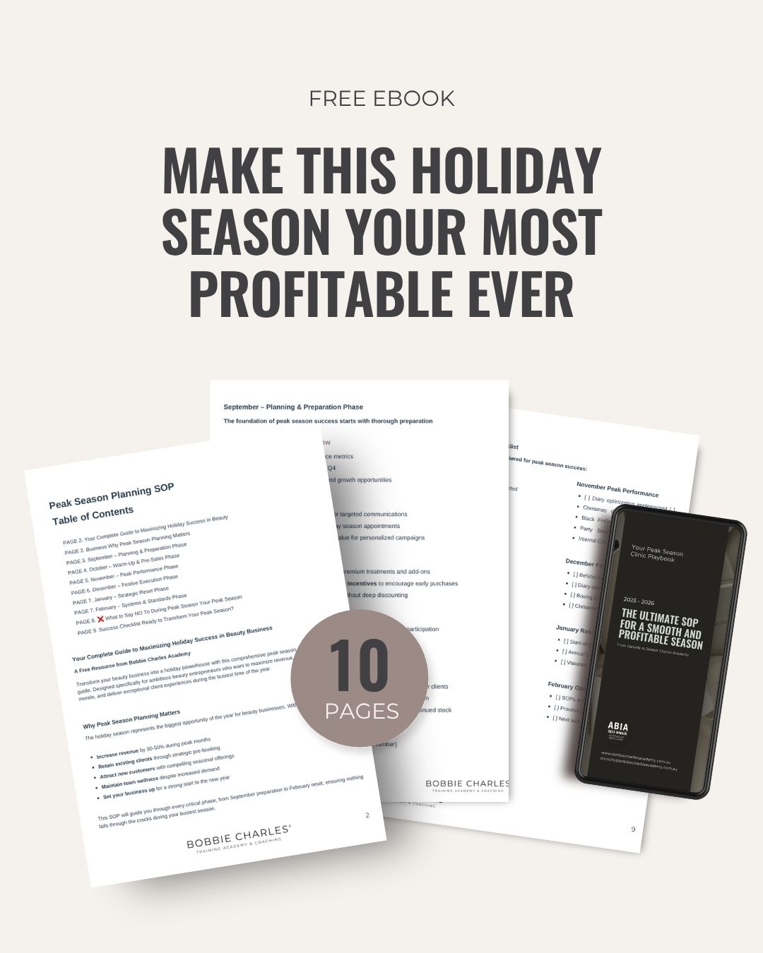 free peak season sop