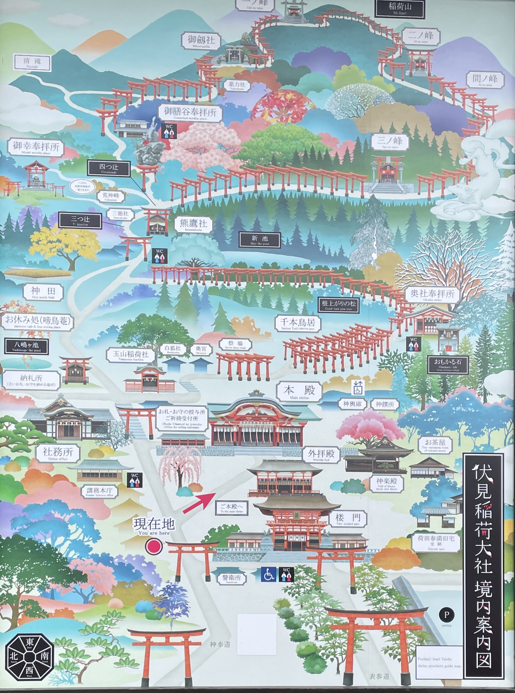 Fushimi inari map Fushimi inari map