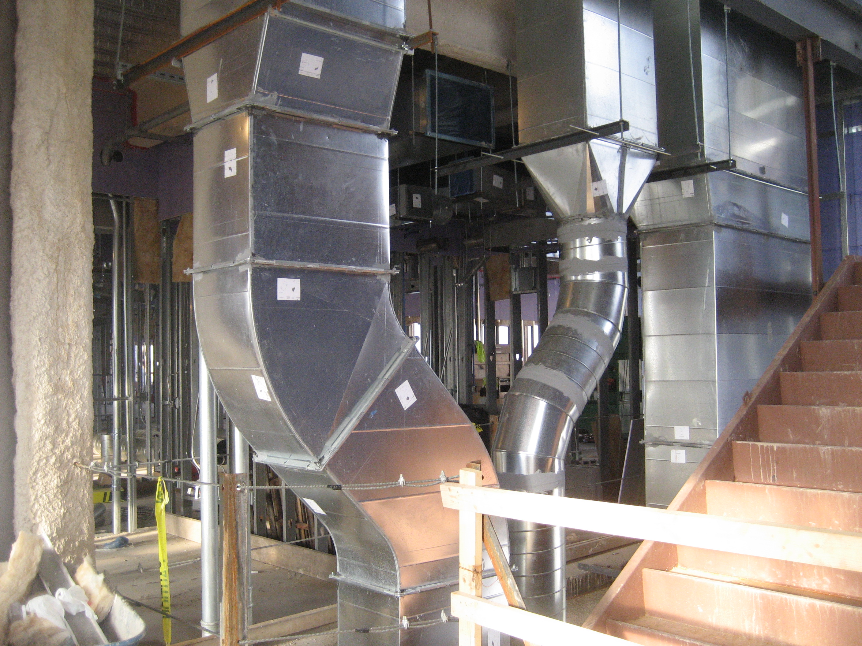 Installed duct — field photo