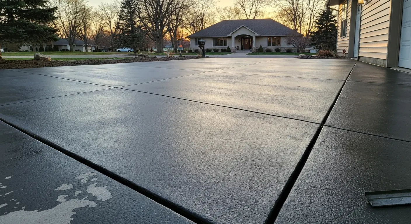Concrete driveway project