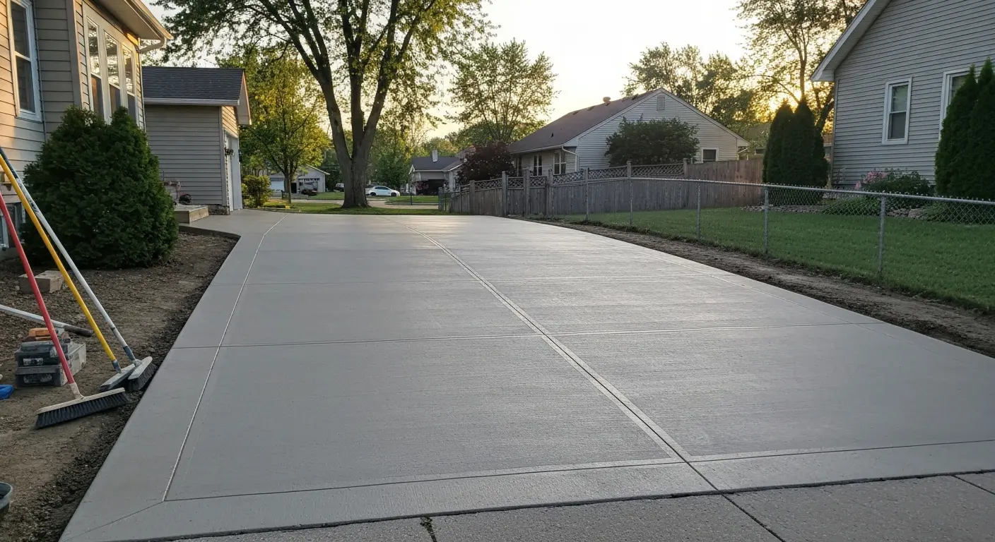 Concrete driveway project