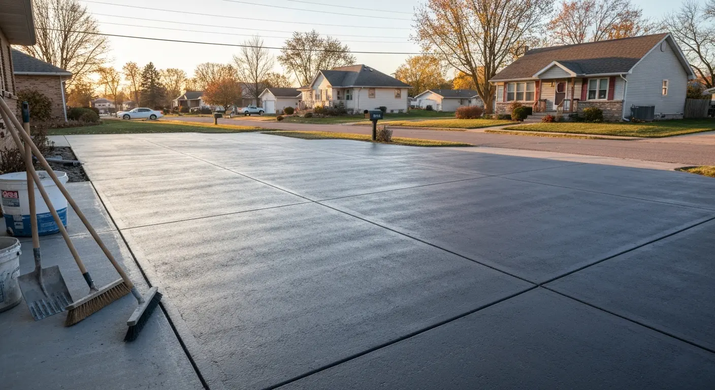 Concrete driveway repair