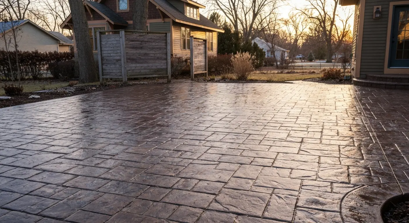 Stamped patio