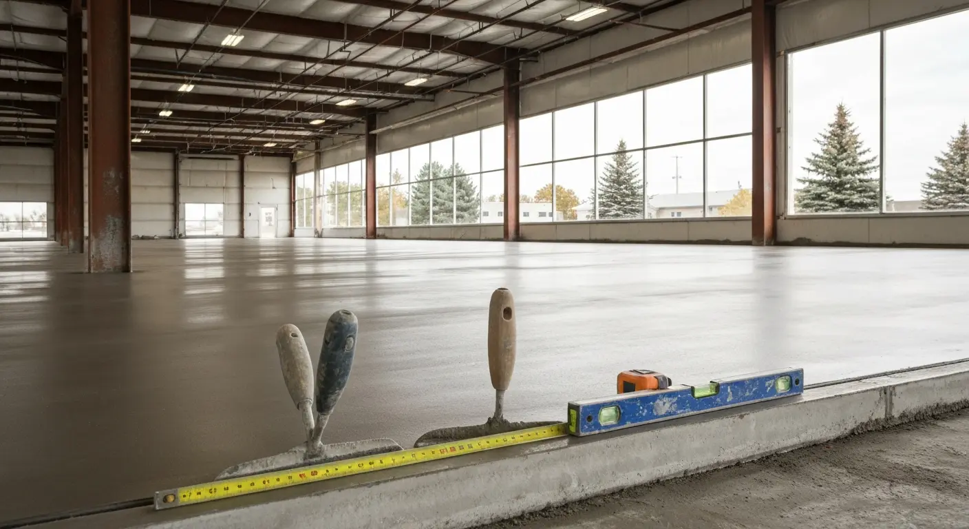 Industrial warehouse slab