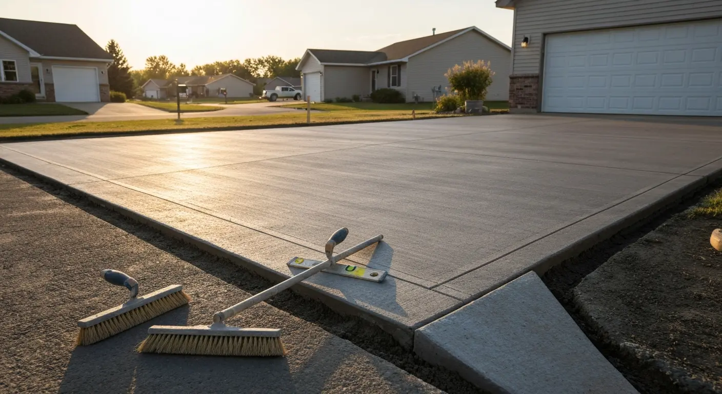 Concrete driveway project