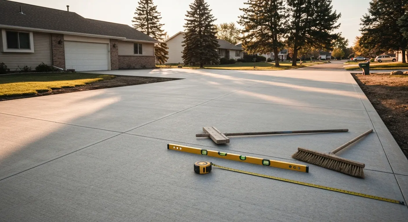 Concrete driveway project