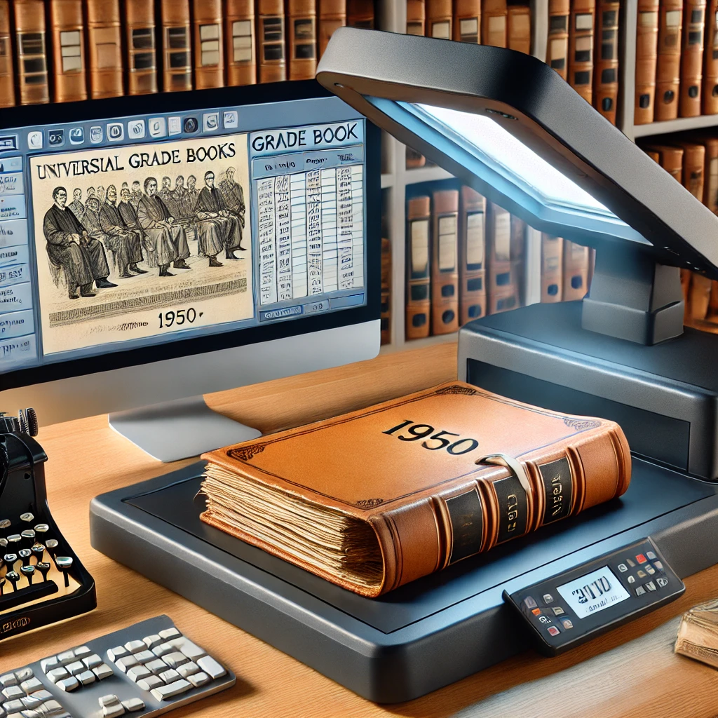 Grade book scanning Grade book scanning