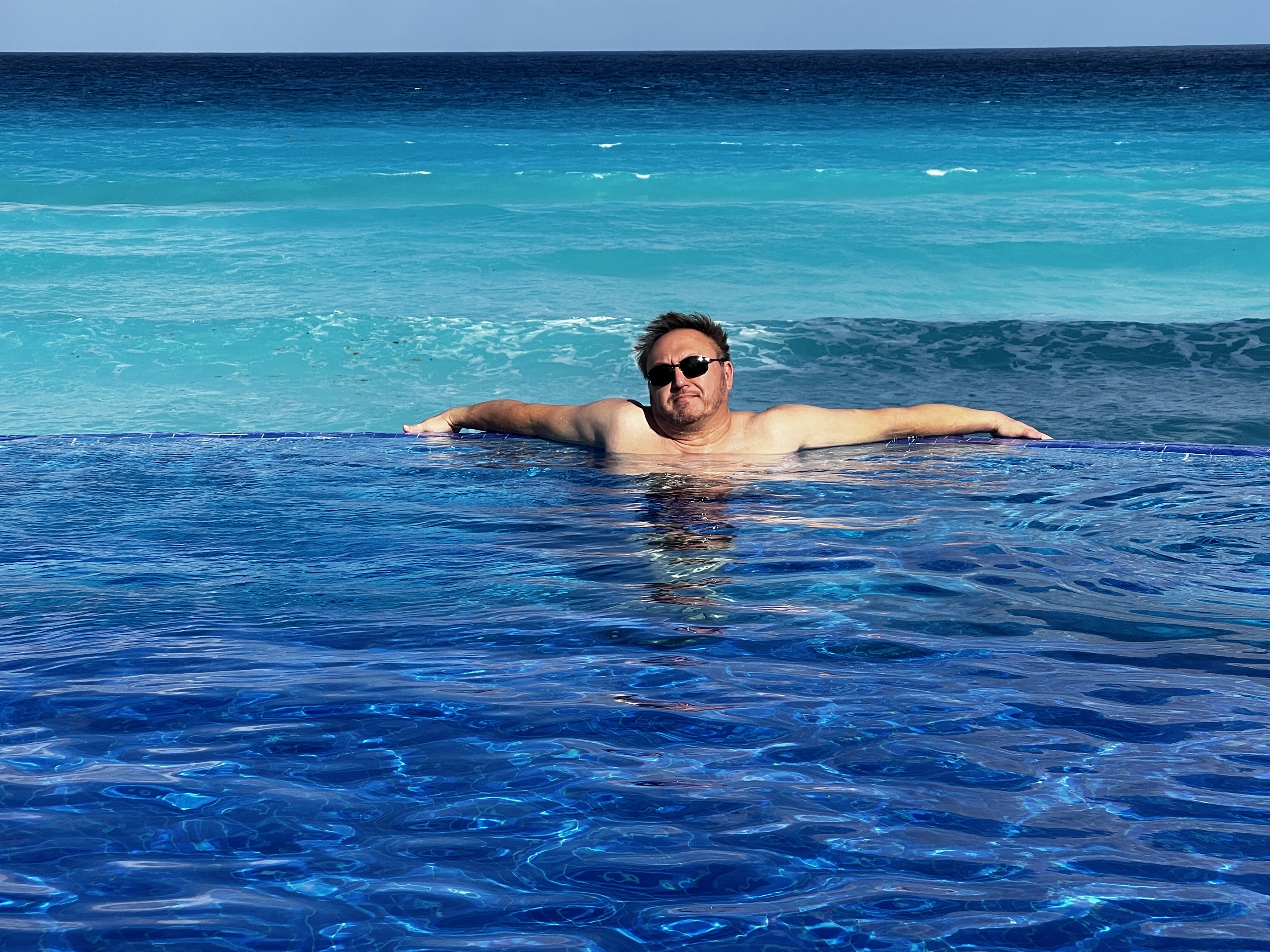 Mike in the Infinity pool Mike in the Infinity pool