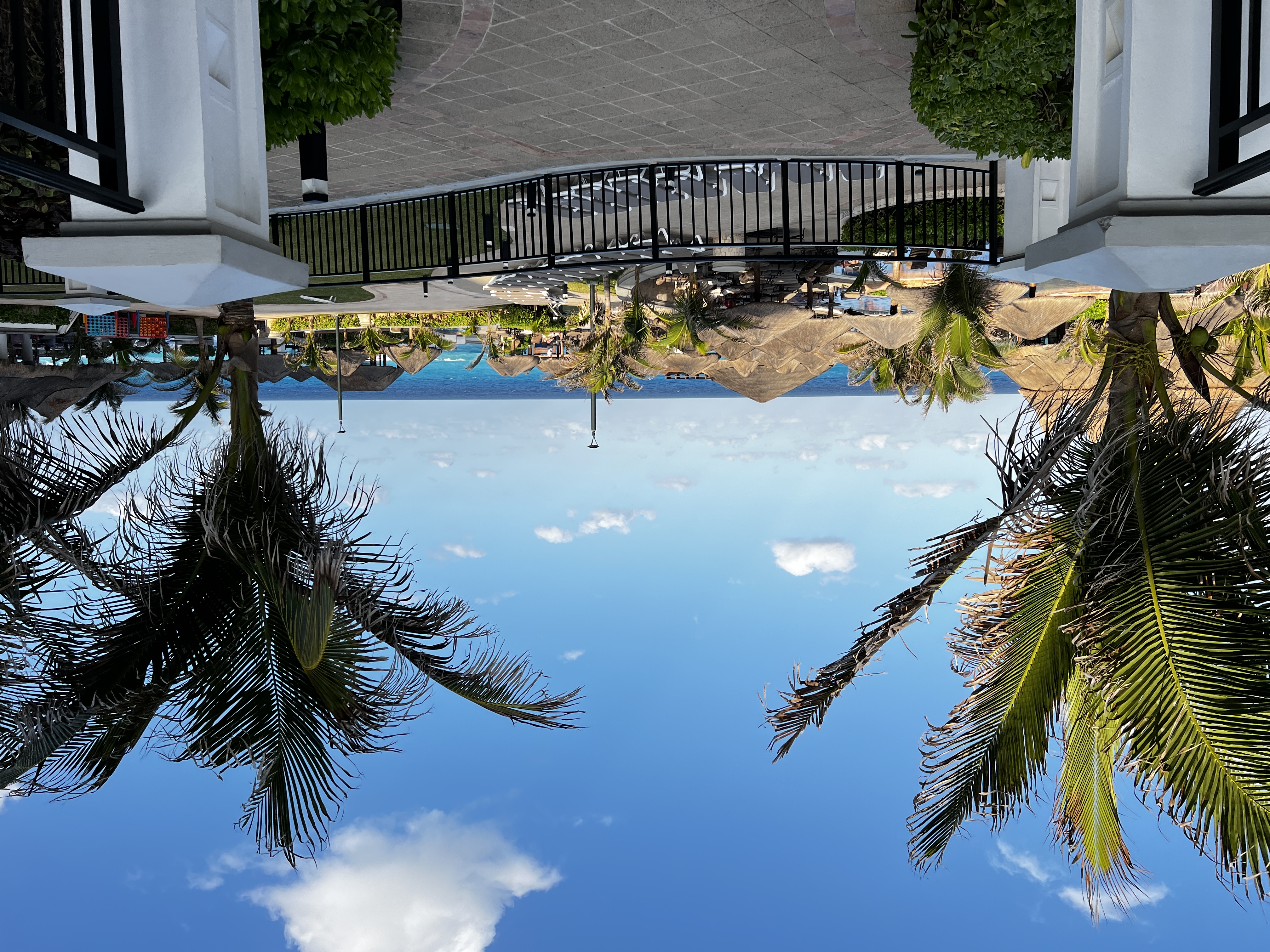 Resort Pool area in front of beach Resort Pool area in front of beach