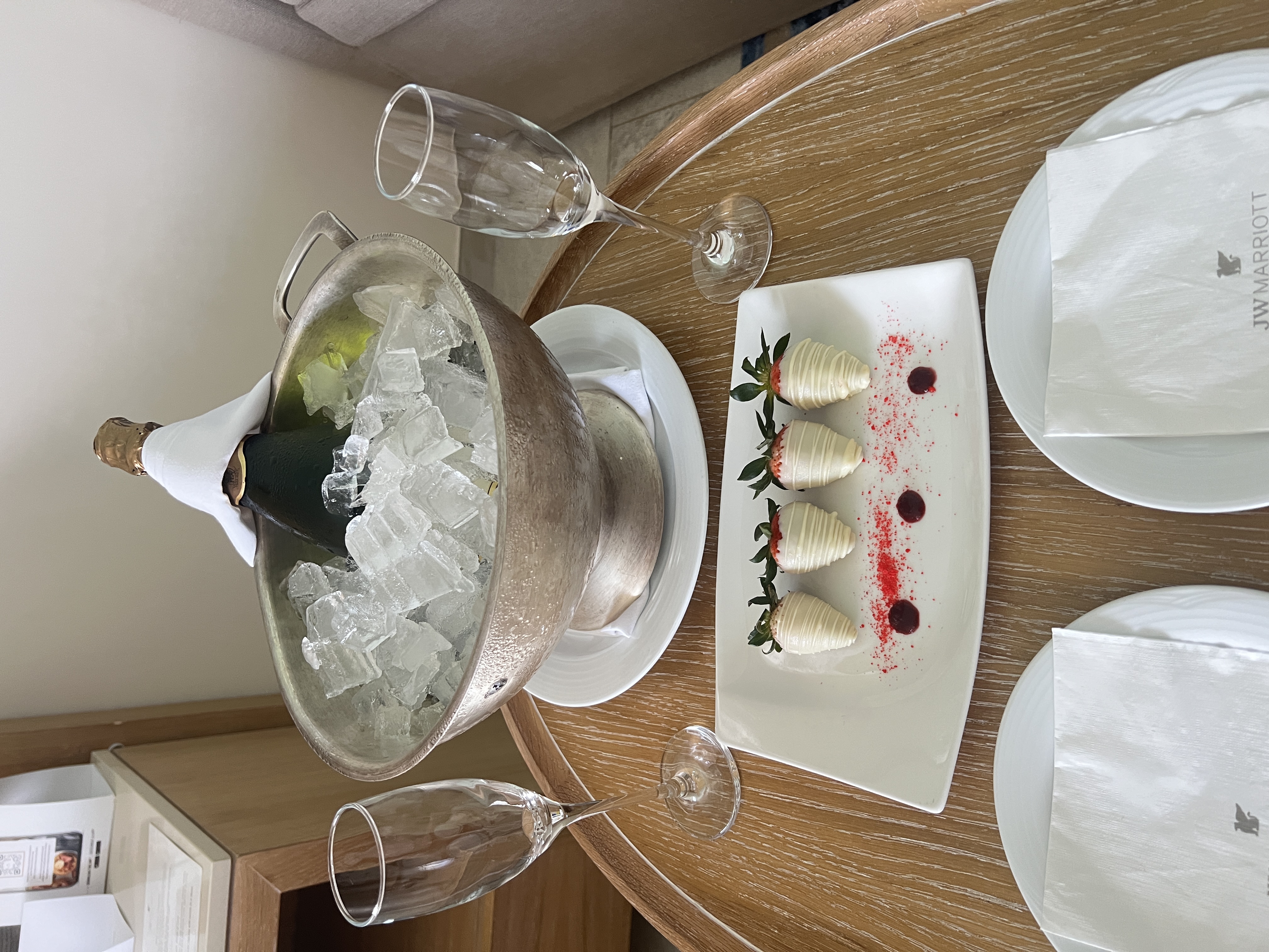 Desert in our hotel room Desert in our hotel room