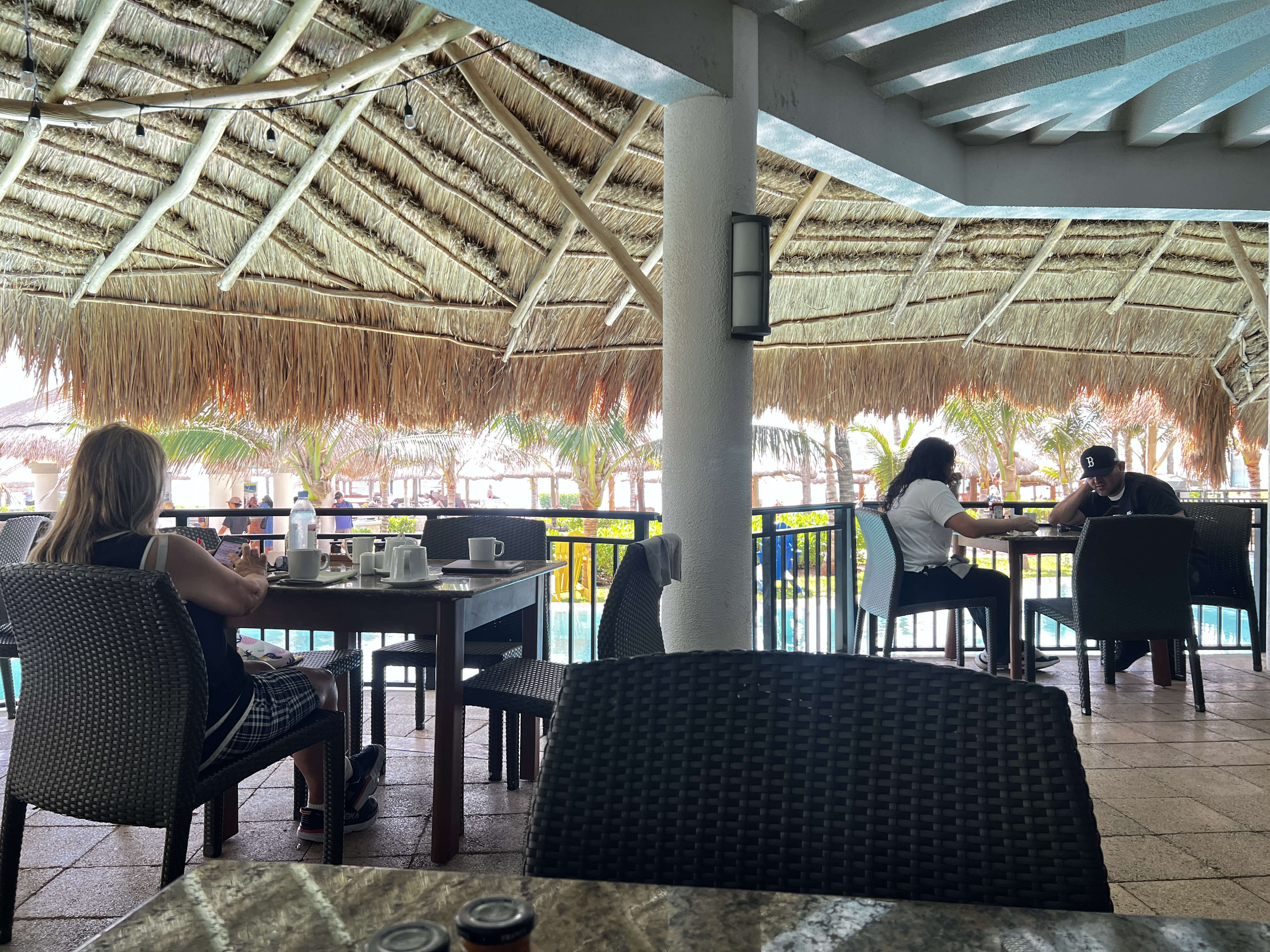 Lunch before swimming at the Cenote in Yukatan Lunch before swimming at the Cenote in Yukatan