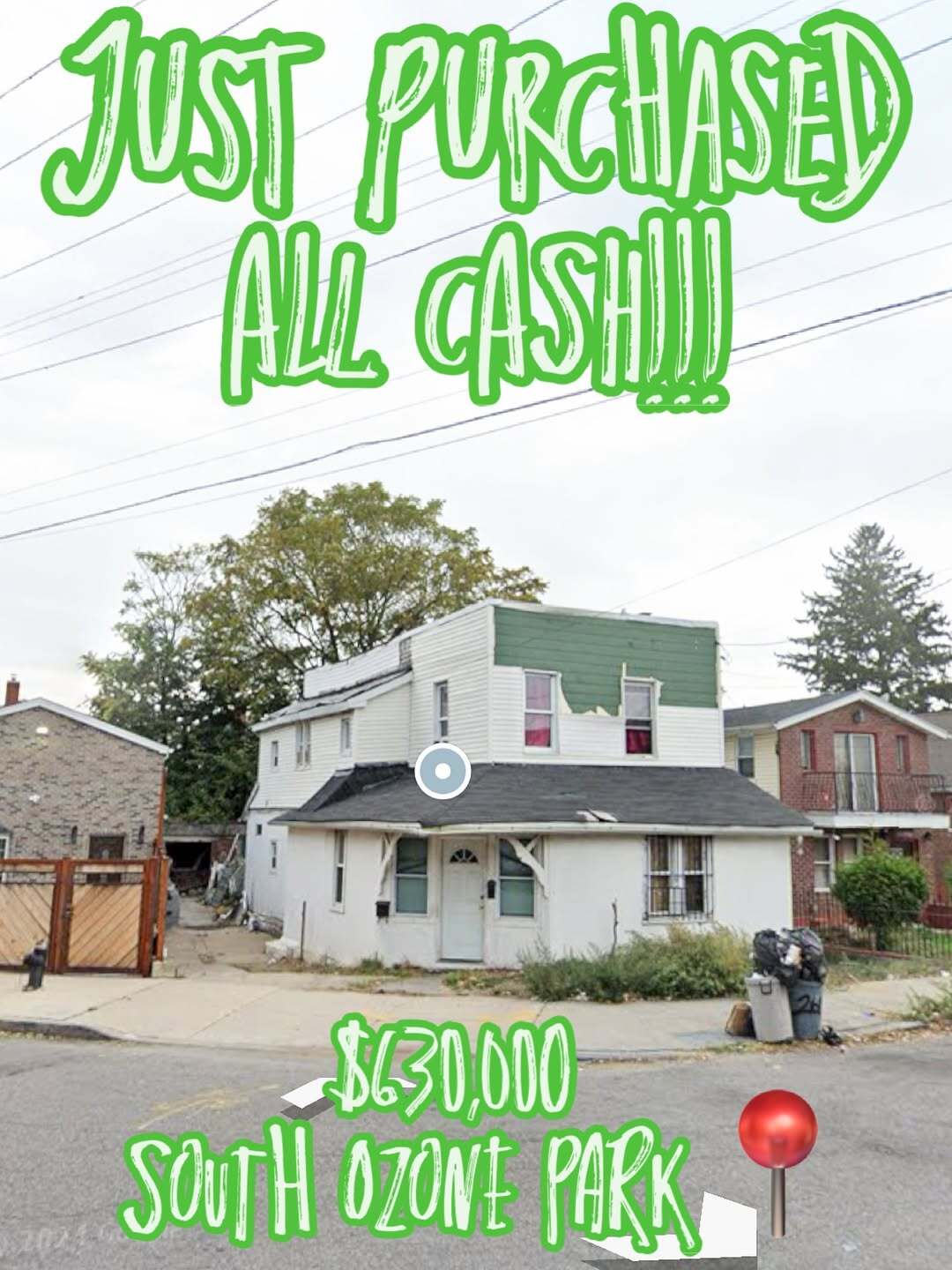 Recently purchased property