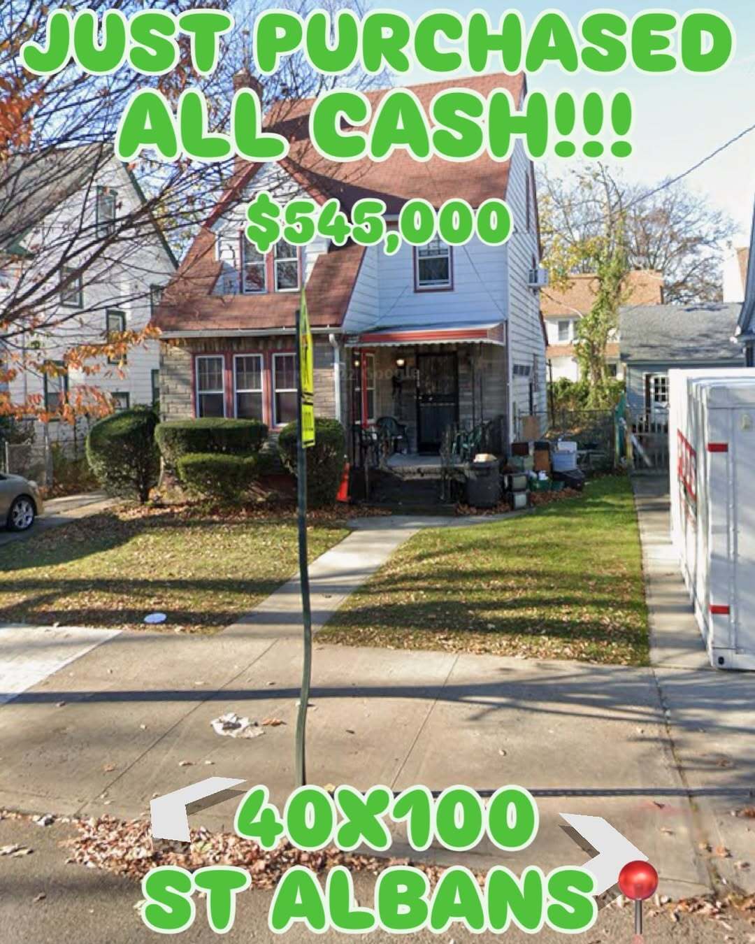Recently purchased property