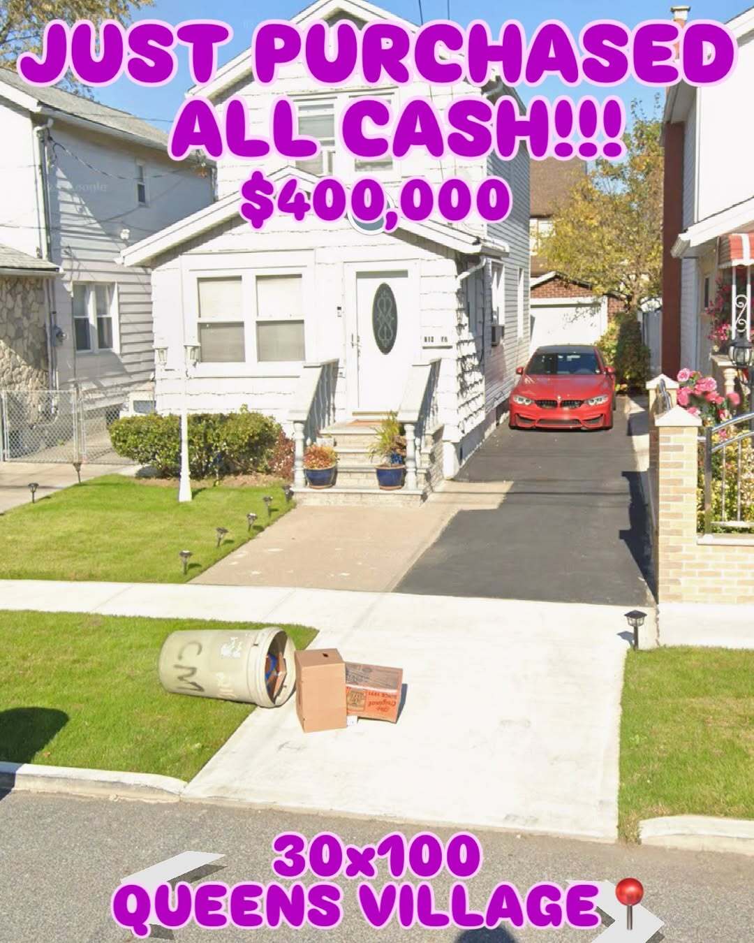 Recently purchased property