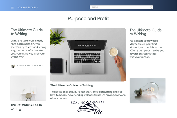 The Ultimate Guide, start by just starting. The Ultimate Guide, start by just starting.