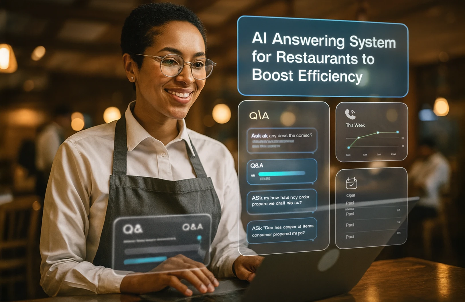 AI employee webchat and call assistant example