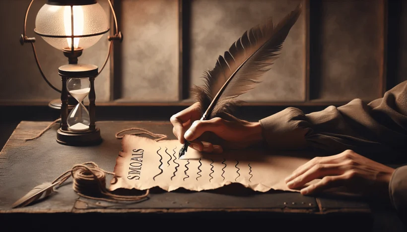 Illustration of a person setting SMART goals Illustration of a person setting SMART goals