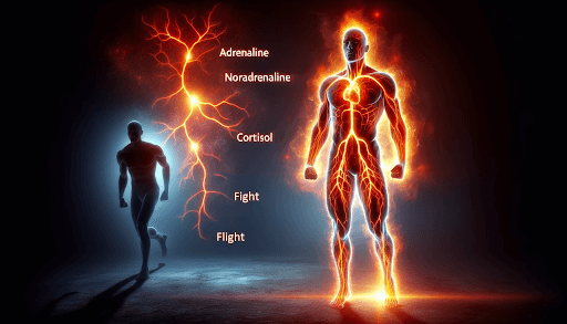 Illustration of fight or flight response Illustration of fight or flight response
