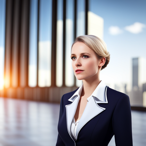A woman standing and thinking A woman standing and thinking