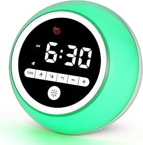 Annugal sleep wake clock, green light Annugal sleep wake clock, green light
