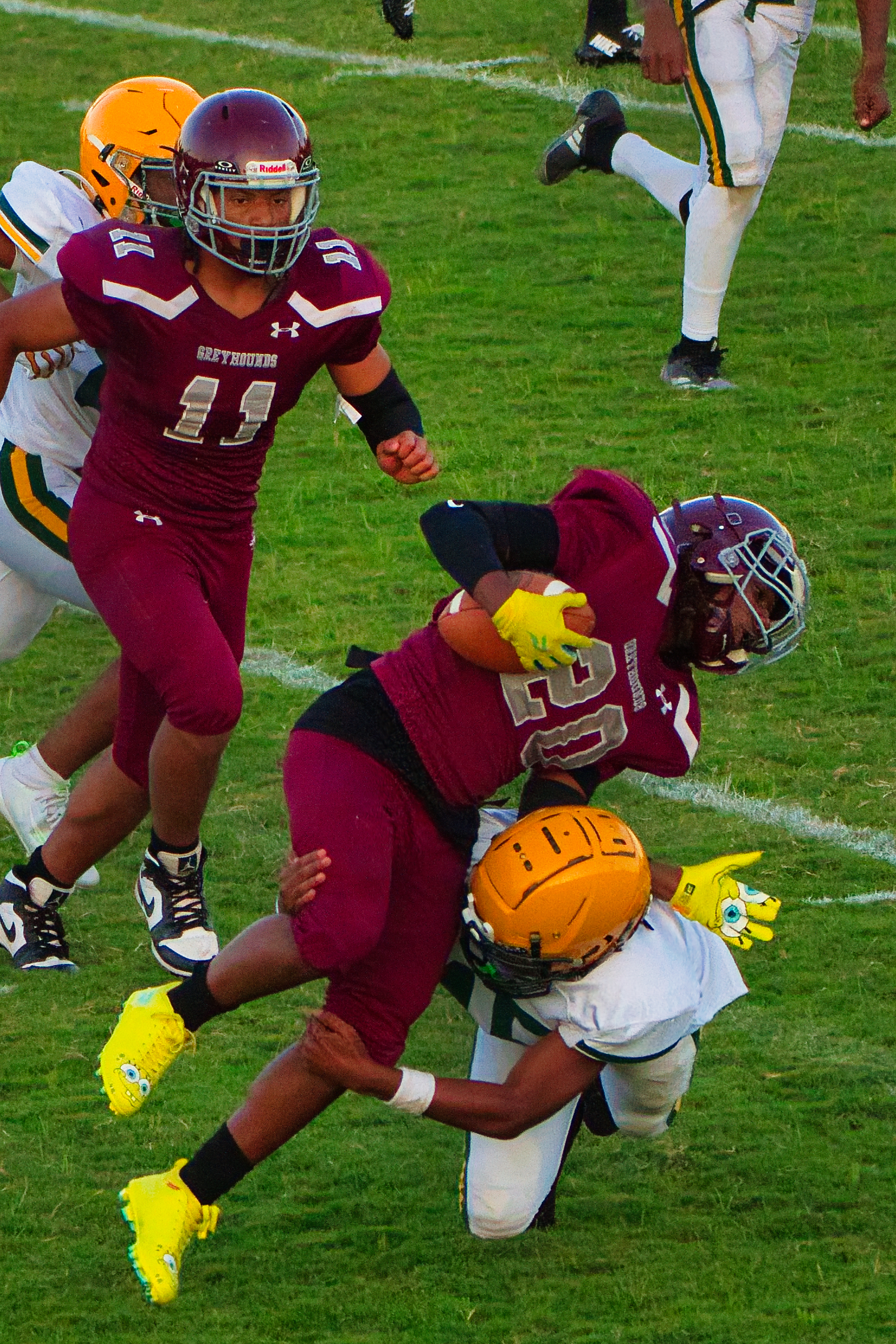 Hampton Roads football action shot — ACTION