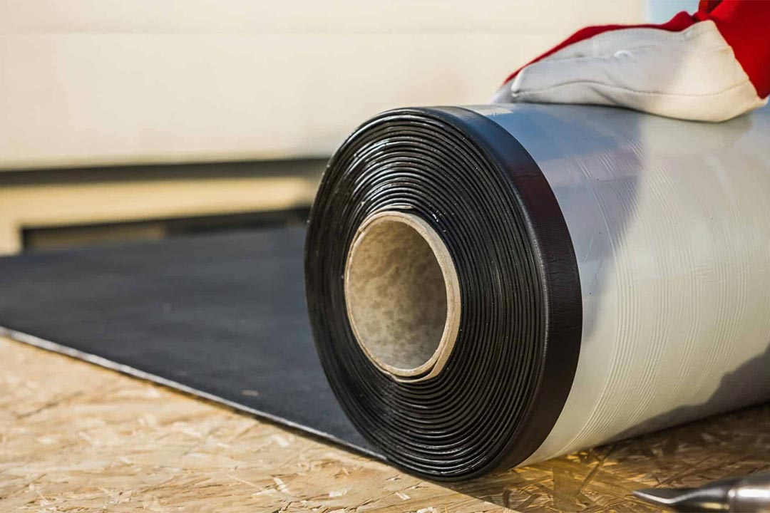 Roll of EPDM material. Roll of EPDM material.